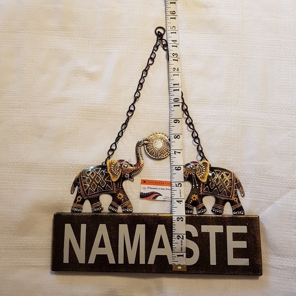 Namaste metal sign Elephants - Picture 6 of 6